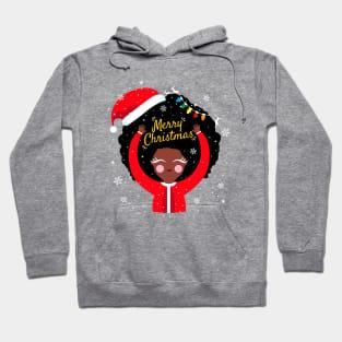 Black Girl Santa Claus Hoodie